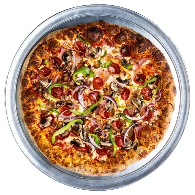 Austin pinthouse pizza brewery classic pies the works pizza