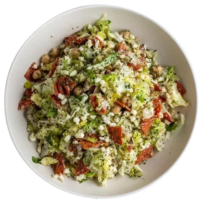Austin pinthouse pizza brewery italian chop salad