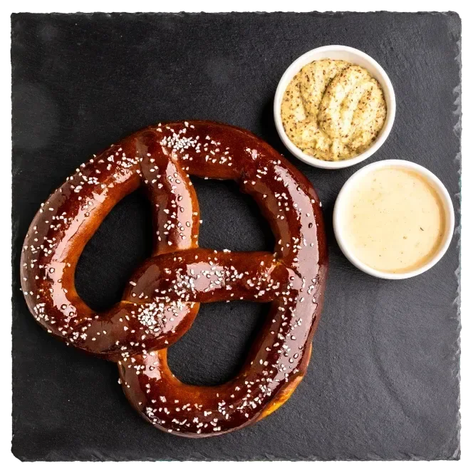 Austin pinthouse pizza brewery shareables das pretzel