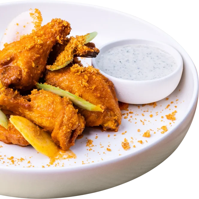 Pinthouse brewing buffalo wings shareables