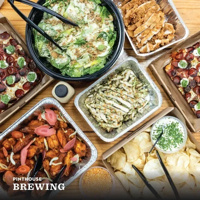 Pinthouse brewing catering spread austin