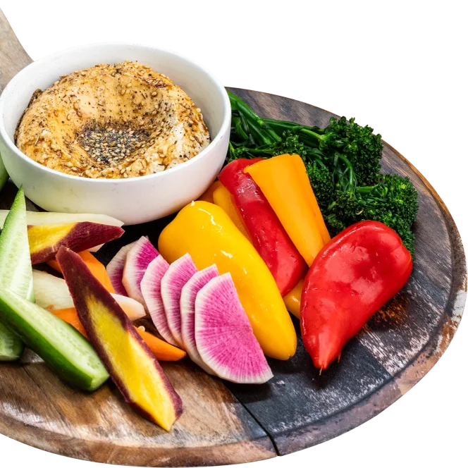 Pinthouse brewing hummus veggies shareables