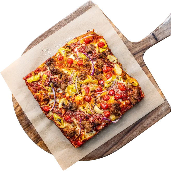 Pinthouse brewing spicy mama sourdough pizza