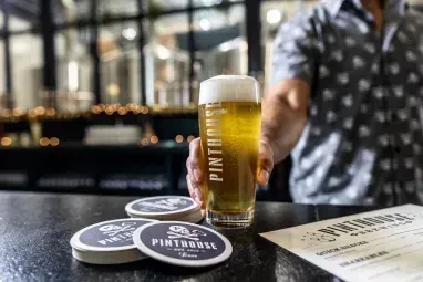 Pinthouse pizza philanthropy pinthouse brewing donations pinthouse pils pint served at bw bar